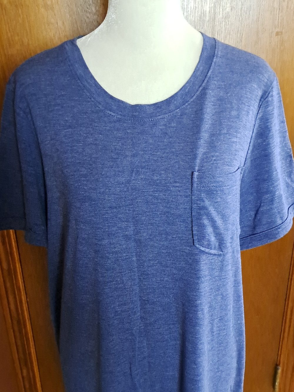 Jessica Simpson Heathered Blue Midi Dress with Pocket
